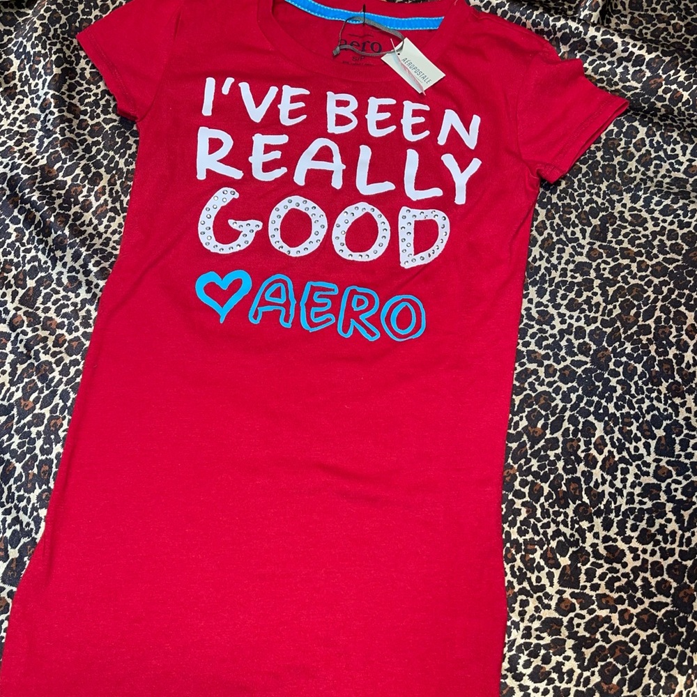 Y2k Aeropostale Studded Short Sleeve Shirt